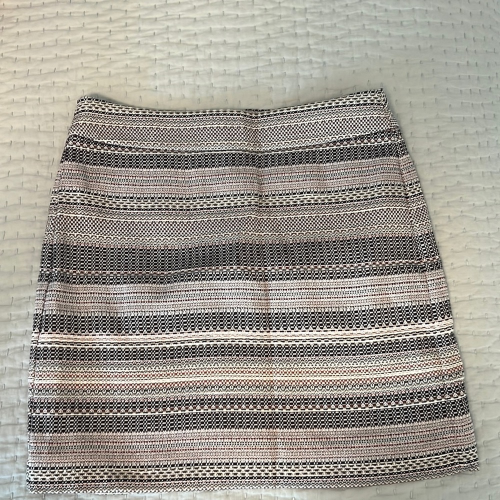 LOFT Tweed Stripe Skirt
